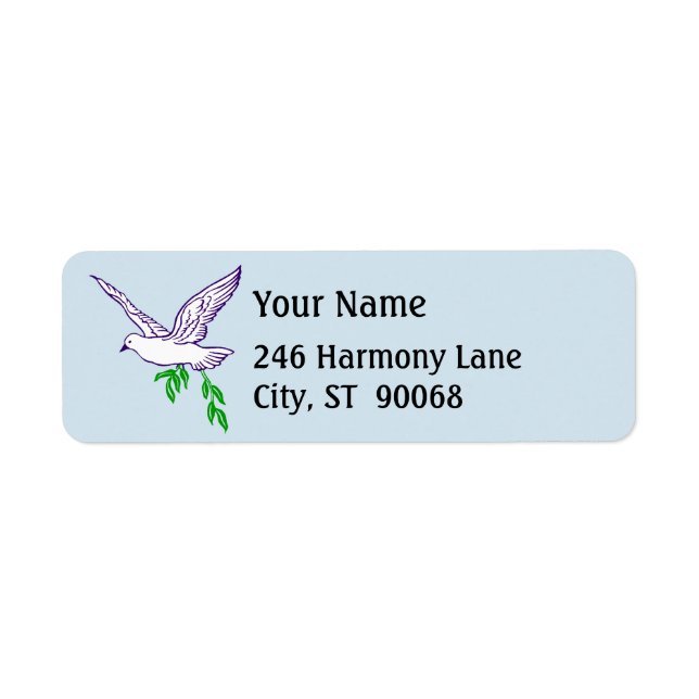 Etiqueta de Endereço de Paz Personalizada da Porta (Frente)