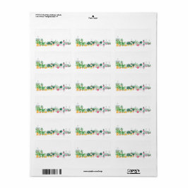 Etiqueta de Endereço de Planta