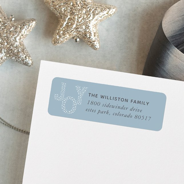 Etiqueta de Endereço de Regresso de Feriado de Joy (Criador carregado)