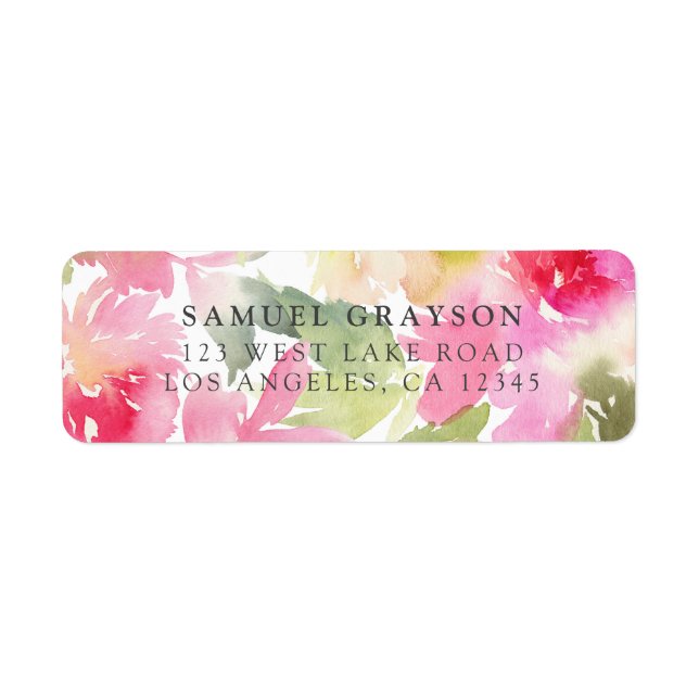 Etiqueta de Endereço de Regresso de Feriado de Poi (Frente)