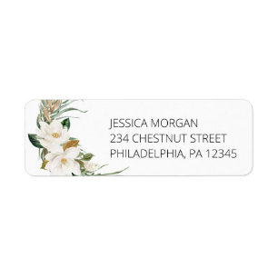 Etiqueta de Endereço de Remetente Bohemian Wreath