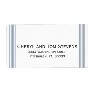 Etiqueta De Endereço De Retorno Com Distribuição F