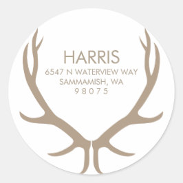 Etiqueta de Endereço de Retorno de Antlers