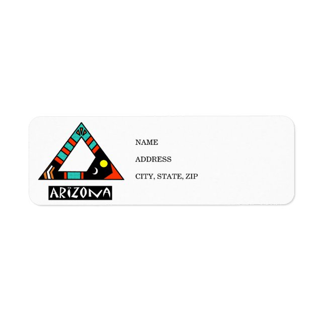 Etiqueta de Endereço de Retorno de arizona (Frente)