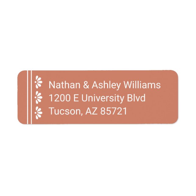 Etiqueta de Endereço de Retorno de Cotta (Frente)