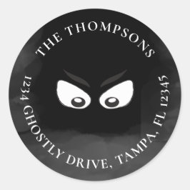 Etiqueta de Endereço de Retorno de Cuta do Hallowe