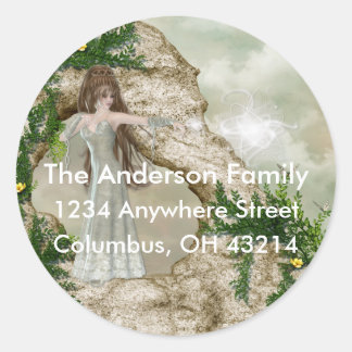 Etiqueta de Endereço de Retorno de Elven Magic Fan