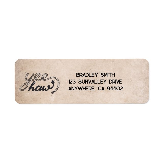 Etiqueta de Endereço de Retorno de Haw Yee (Frente)