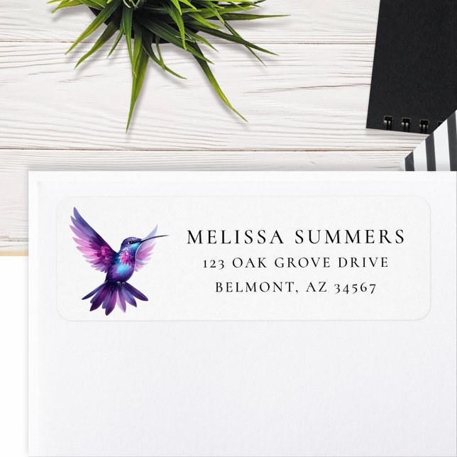 Etiqueta de Endereço de Retorno de Hummingbird Pur (Criador carregado)