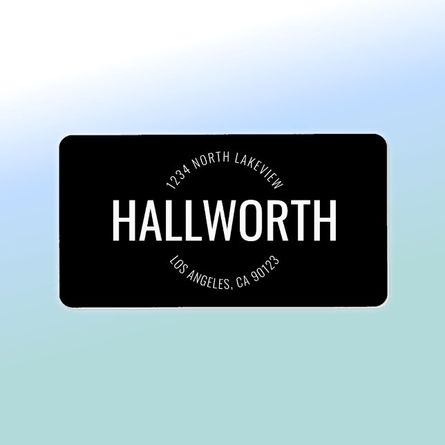 Etiqueta de Endereço de Retorno de na moda (Criador carregado)