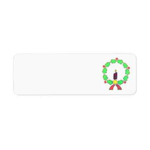 Etiqueta de Endereço de Retorno de Natal