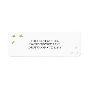 Etiqueta de Endereço de Retorno de Natal