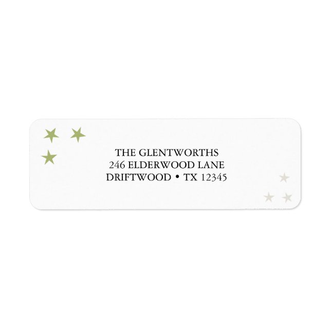 Etiqueta de Endereço de Retorno de Natal (Frente)