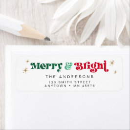 Etiqueta de Endereço de Retorno de Natal - Boho Re