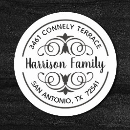 Etiqueta de Endereço de Retorno de Script de Calig