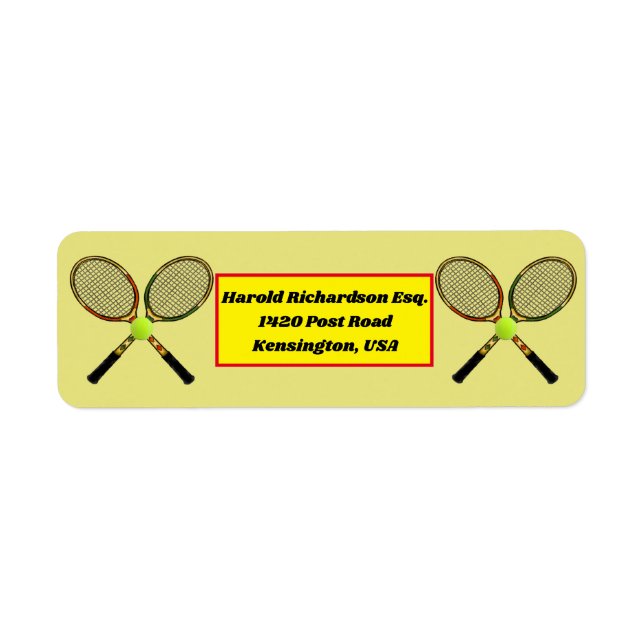 Etiqueta de Endereço de Retorno de tênis (Frente)