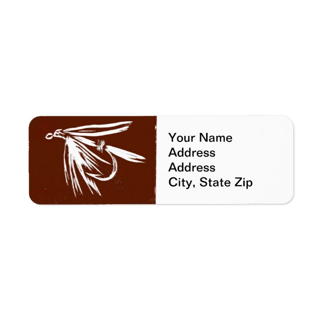 Etiqueta de Endereço de Retorno de Voo Molhado em  (Frente)