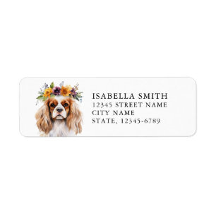 Etiqueta de Endereço de Retorno do Cavalier King C