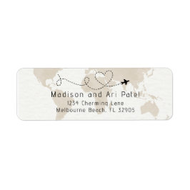 Etiqueta de Endereço de Retorno do Chá de fraldas