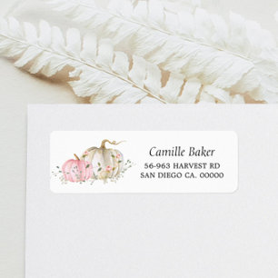 Etiqueta de Endereço de Retorno do Chá de fraldas 