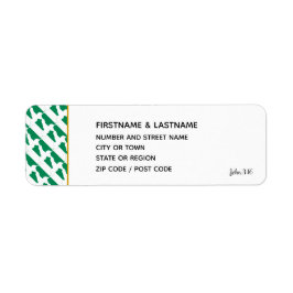 Etiqueta de Endereço de Retorno do Elegante NIGERI