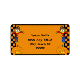 Etiqueta de Endereço de Retorno do Halloween