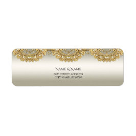 Etiqueta de Endereço de Retorno do Ornamentado Dou