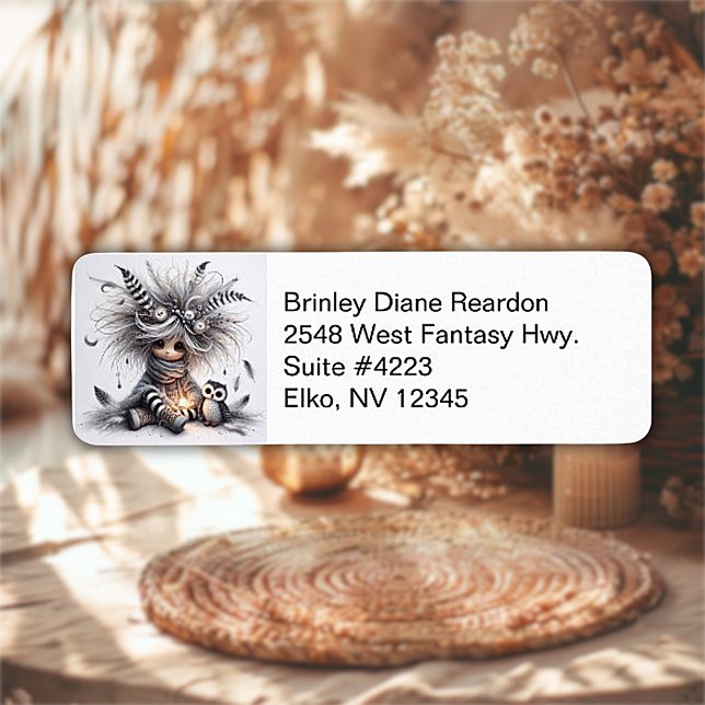 Etiqueta de Endereço de Retorno do Proprietário (Criador carregado)