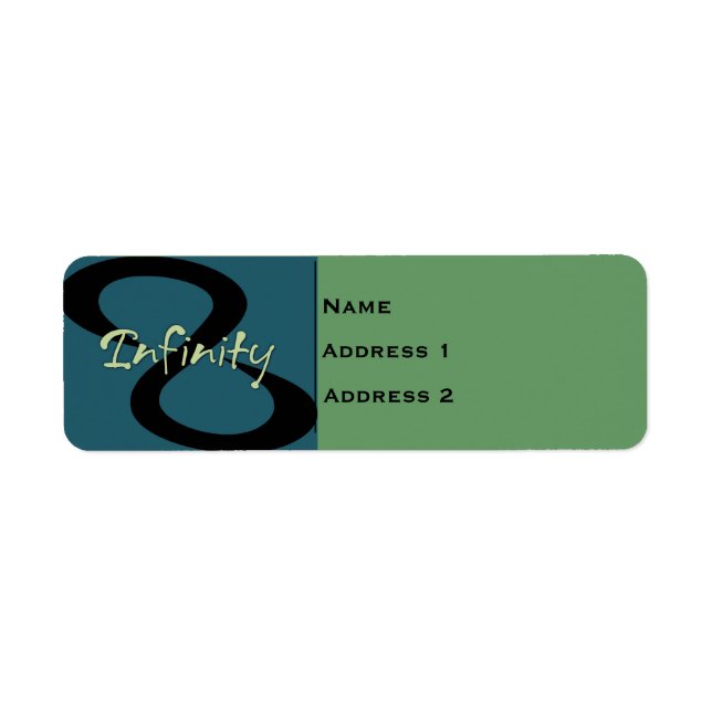 Etiqueta de Endereço de Retorno 'Infinity' (Frente)