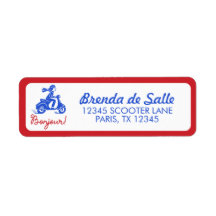 Etiqueta de Endereço de Retorno Personalizada Bonj