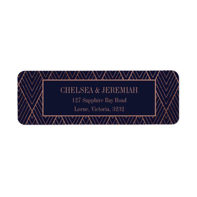 Etiqueta de Endereço de Retorno Personalizado da D (Frente)