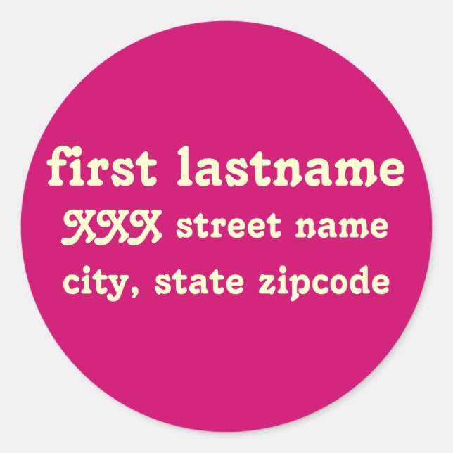 etiqueta de endereço de retorno - personalizar (Frente)