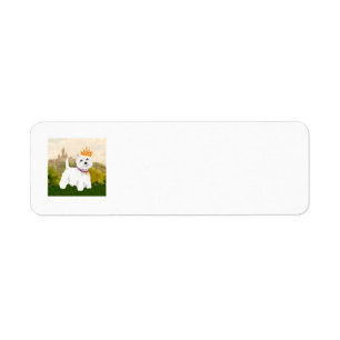 Etiqueta de Endereço de Retorno Princesa Westie