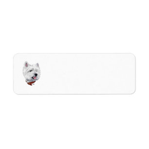 Etiqueta de Endereço de Retorno Westie