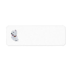 Etiqueta de Endereço de Retorno Westie