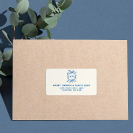 Etiqueta de Endereço de RSVP de Casamento com Cris