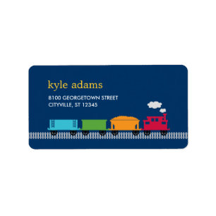 Etiqueta de Endereço do Choo Choo Train Kids