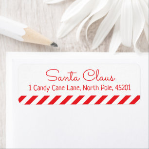 Etiqueta de Endereço do Pai Natal