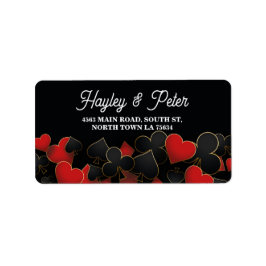 Etiqueta de Endereço do Partido do Casino de Las V