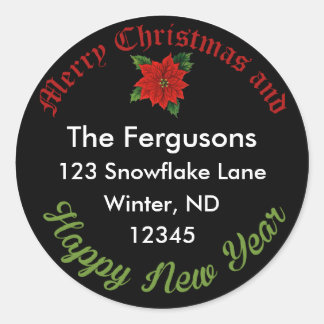 Etiqueta de Endereço do Quadro de Referência Natal