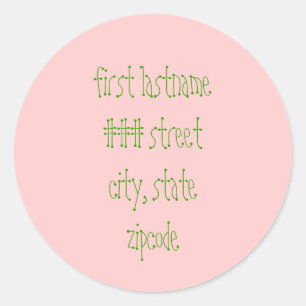 etiqueta de endereço do remetente