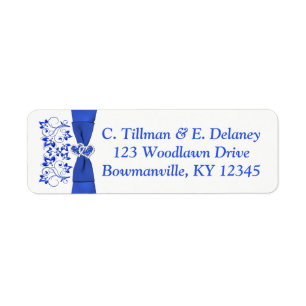 Etiqueta de endereço do remetente branca 2 dos