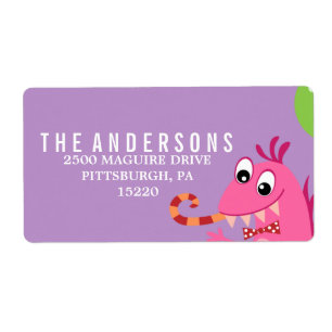 ETIQUETA DE ENDEREÇO DO REMETENTE DO ANIVERSÁRIO