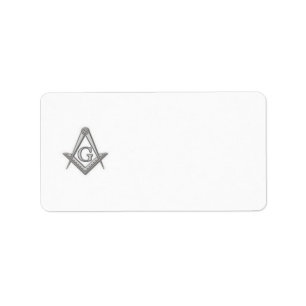 Etiqueta de endereço do remetente maçónica
