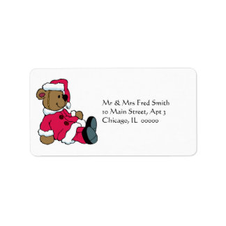 Etiqueta de endereço do Urso de Teddy dos Papais n