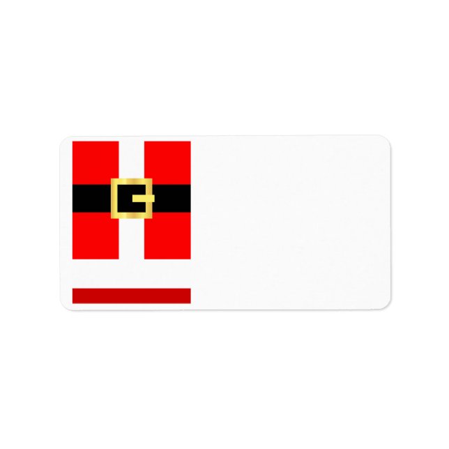 Etiqueta de endereço do Vazio de Natal para Papais (Frente)