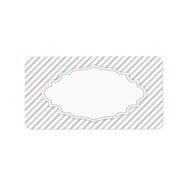 Etiqueta de Endereço Elegante (Frente)