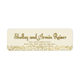 Etiqueta de endereço feita sob encomenda Shelley