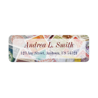 Etiqueta de Endereço Filatélico Ephemera de Cartaz