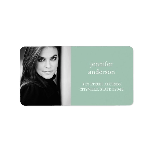 Etiqueta de Endereço Fotográfico Personalizado (Frente)